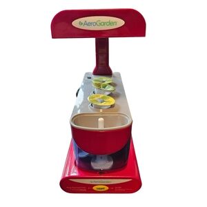 Red Miracle Gro Aero Garden Lamp Stand & Light Bulb for Indoor Gardening